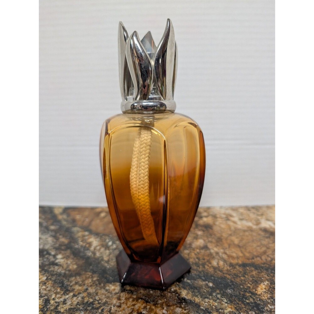 LAMPE BERGER  PARIS MADE IN FRANCE  " ATHENA   " AMBER COLOR NEW